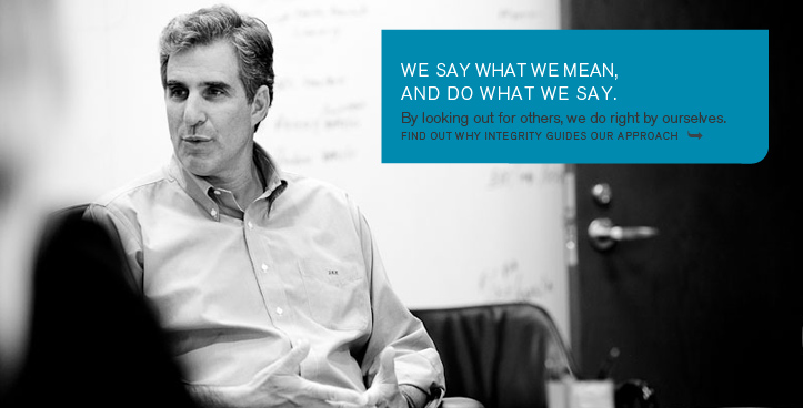 We say what we mean, and do what we say. By looking out for others, we do right by ourselves. Find out why integrity guides our approach.